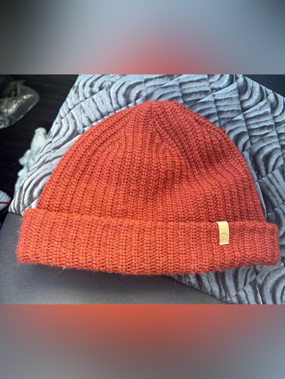 Fjallraven Ovik Melange Unisex Cuffed Beanie.